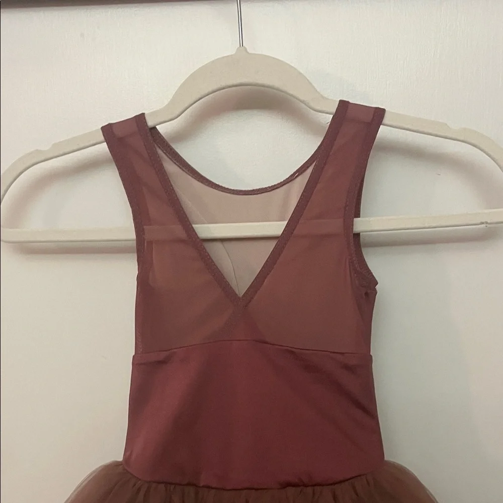Weissman Burgundy long tutu Dance Costume Childs size small